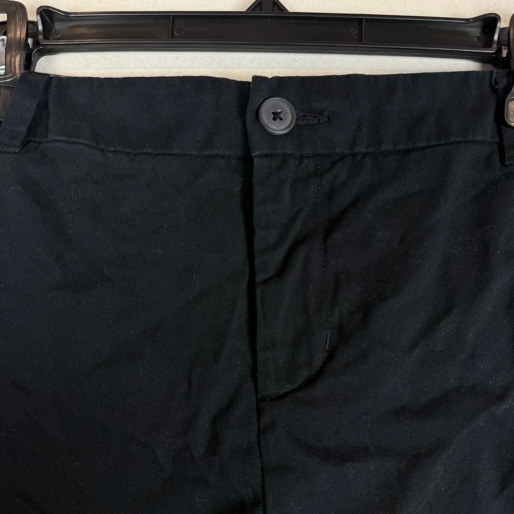 Merona Shorts Womens 16 Black Chino Twill 3 Inseam Regular Fit Casual Summer